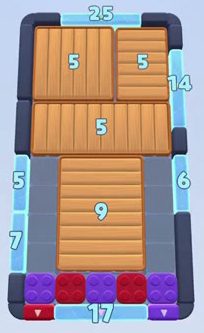 Niveau de Color Block Jam : capture du plateau