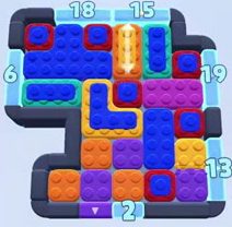 Niveau de Color Block Jam : capture du plateau