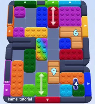 Color Block Jam Level 669 / 1623: Screenshot des Spielfelds