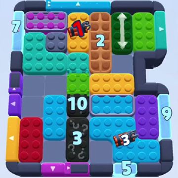 Color Block Jam level 961 / 960 / 1884: screenshot of the board