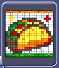 Pixel Flow Level 96: Screenshot des Spielfelds