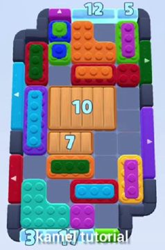 Color Block Jam level 318: screenshot of the board