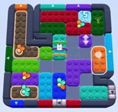 Color Block Jam Level 1369 / 1358: Screenshot des Spielfelds