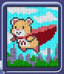 Pixel Flow level 1280: screenshot of the board