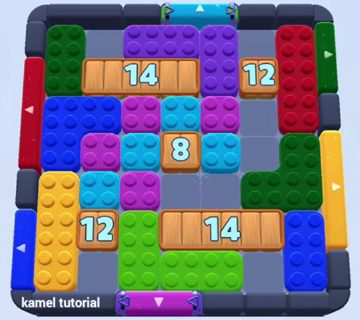 Color Block Jam level 1379 / 1365 / 1368: screenshot of the board