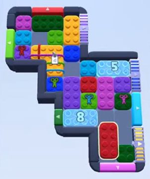 Color Block Jam ステージ 85 / 873 / 1479：盤面のスクリーンショット