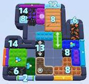 Color Block Jam level 1574 / 2485: screenshot of the board