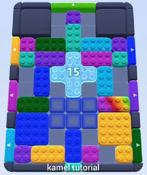 Color Block Jam ステージ 349 / 743 / 1187：盤面のスクリーンショット