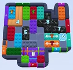 Color Block Jam Level 1246 / 1239 / 1242: Screenshot des Spielfelds