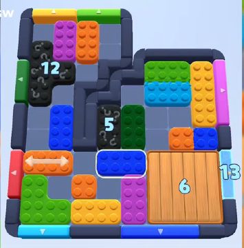 Color Block Jam level 1036 / 1039 / 1931: screenshot of the board