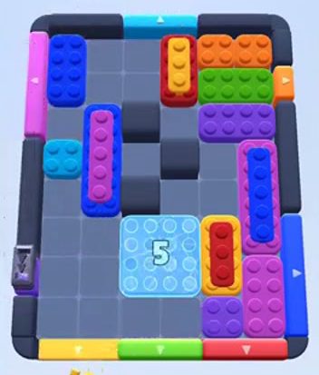 Color Block Jam level 269: screenshot of the board