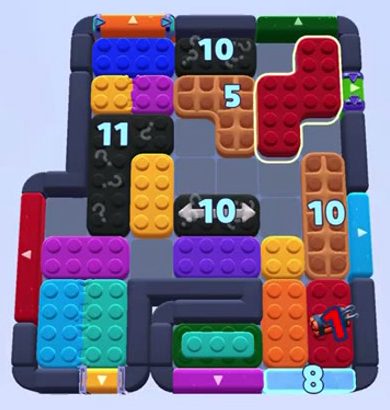 Color Block Jam 레벨 1358 / 1361: 보드 스크린샷