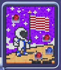 Pixel Flow level 1254: screenshot of the board