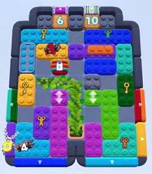 Color Block Jam level 1561: screenshot of the board