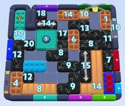 Color Block Jam Level 1619 / 2530: Screenshot des Spielfelds