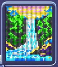 Pixel Flow level 910: screenshot of the board