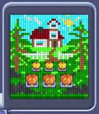 Pixel Flow level 739: screenshot of the board