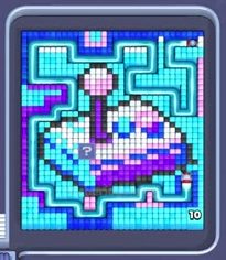 Pixel Flow уровень 587: скриншот поля