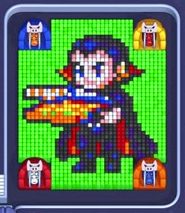 Pixel Flow fase 1718: print do tabuleiro