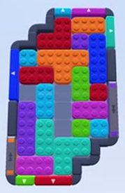 Color Block Jam level: screenshot of the board