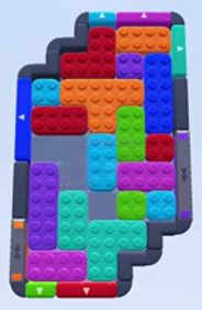 Color Block Jam Level 402: Screenshot des Spielfelds