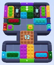 Color Block Jam level 1159: screenshot of the board