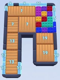 Color Block Jam level: screenshot of the board