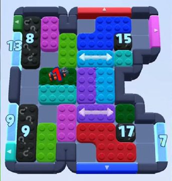 Color Block Jam level 778: screenshot of the board