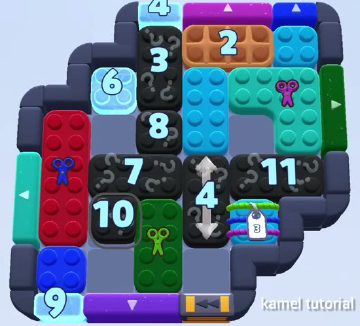 Color Block Jam level 877 / 921 / 1821: screenshot of the board