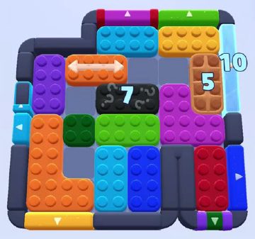 Color Block Jam Level 1523 / 1526 / 1530 / 1539: Screenshot des Spielfelds