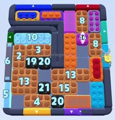 Color Block Jam level 1622 / 2533: screenshot of the board