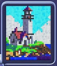 Pixel Flow уровень 2400: скриншот поля