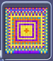 Pixel Flow Level 23: Screenshot des Spielfelds