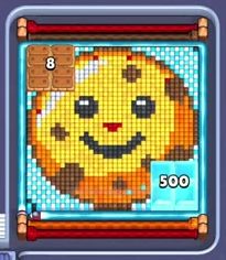 Pixel Flow level 714: screenshot of the board