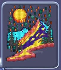 Pixel Flow уровень 425: скриншот поля
