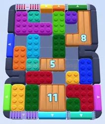 Color Block Jam Level 469 / 699 / 1149: Screenshot des Spielfelds