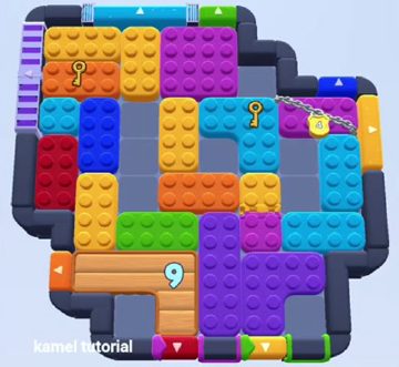 Color Block Jam level 1322 / 1325 / 1330: screenshot of the board