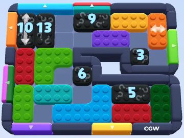 Color Block Jam 레벨 968 / 937 / 1842: 보드 스크린샷