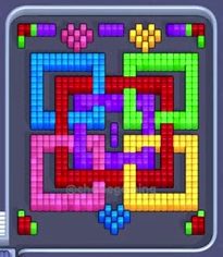 Pixel Flow Level 76: Screenshot des Spielfelds