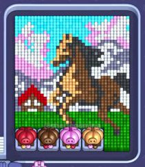 Pixel Flow level 1285: screenshot of the board