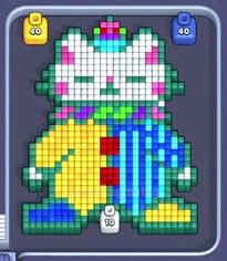 Pixel Flow Level 84: Screenshot des Spielfelds