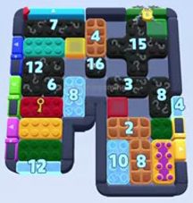 Color Block Jam level: screenshot of the board