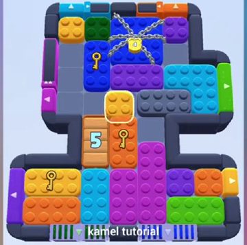 Color Block Jam nivel 614 / 1536: captura del tablero
