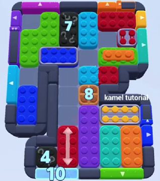 Color Block Jam level 1437 / 1440 / 1447 / 1448: screenshot of the board