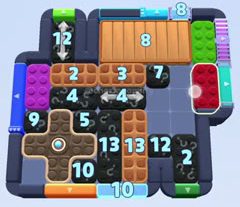 Color Block Jam level: screenshot of the board