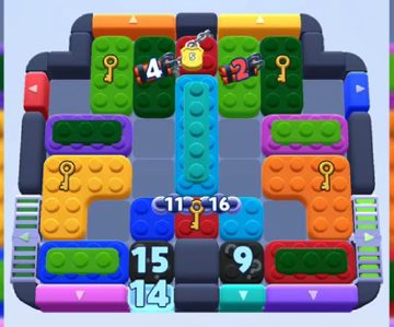 Color Block Jam nivel 766: captura del tablero