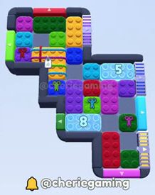 Color Block Jam level: screenshot of the board