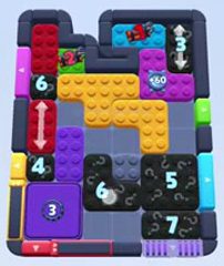 Color Block Jam Level 1412 / 1413 / 2321: Screenshot des Spielfelds