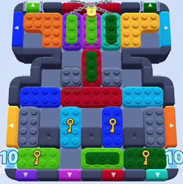 Color Block Jam 레벨 1235 / 1243: 보드 스크린샷