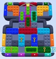 Color Block Jam Level 1243 / 1235 / 1694: Screenshot des Spielfelds